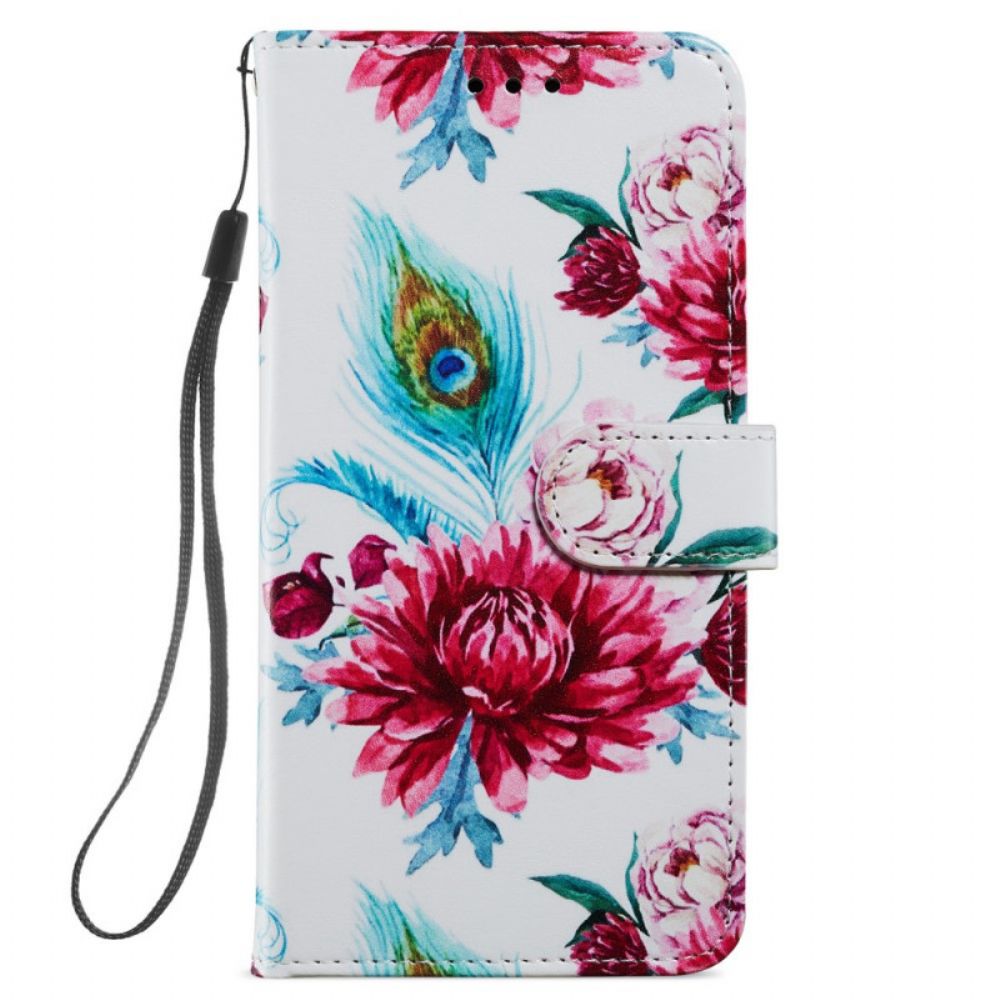 Folio-hoesje voor Xiaomi Mi 11i 5G / Poco F3 Intense Bloemen