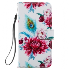 Folio-hoesje voor Xiaomi Mi 11i 5G / Poco F3 Intense Bloemen