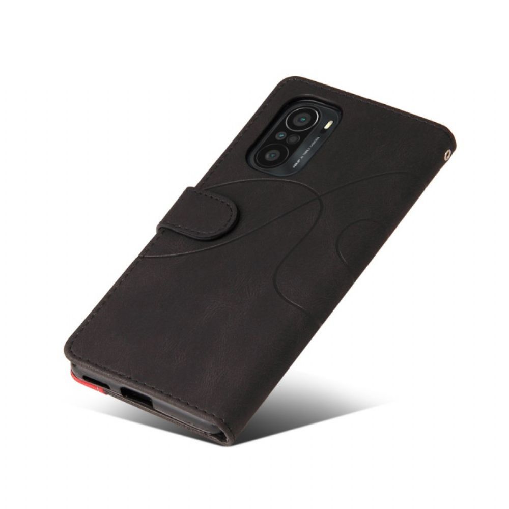 Folio-hoesje voor Xiaomi Mi 11i 5G / Poco F3 Tweekleurig