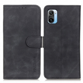 Folio-hoesje voor Xiaomi Mi 11i 5G / Poco F3 Vintage Leereffect Khazneh