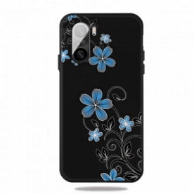 Hoesje voor Xiaomi Mi 11i 5G / Poco F3 Blauwe Bloemen