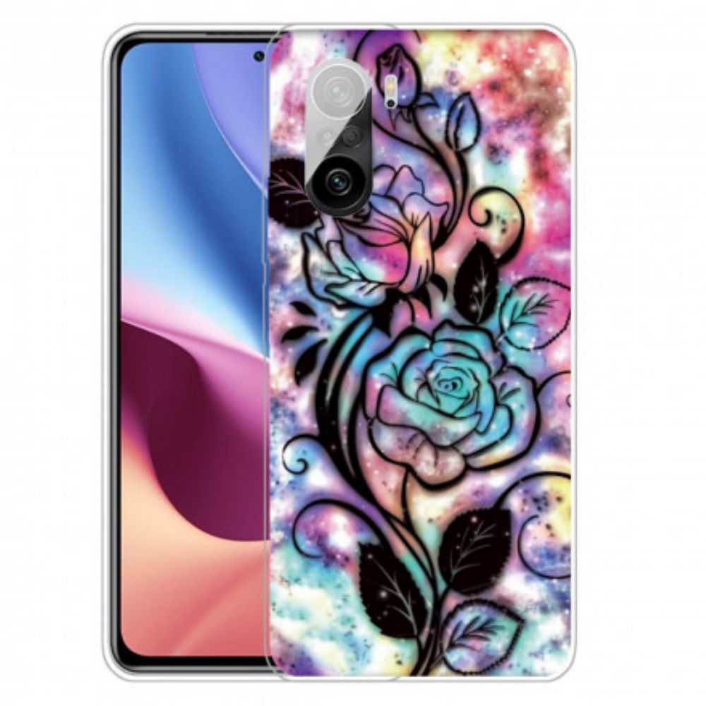 Hoesje voor Xiaomi Mi 11i 5G / Poco F3 Grafische Bloem