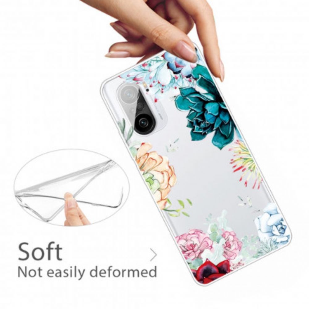 Hoesje voor Xiaomi Mi 11i 5G / Poco F3 Naadloze Aquarelbloemen