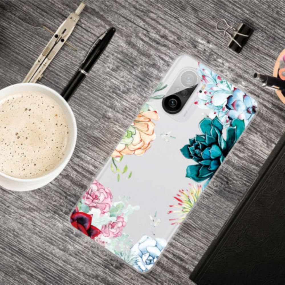 Hoesje voor Xiaomi Mi 11i 5G / Poco F3 Naadloze Aquarelbloemen