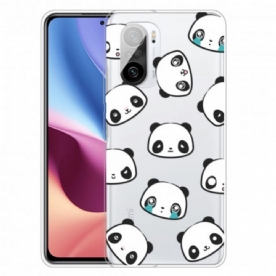 Telefoonhoesje voor Xiaomi Mi 11i 5G / Poco F3 Sentimentele Panda's