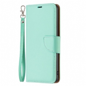 Folio-hoesje voor Poco X5 5G Lychee Schuine Sluiting