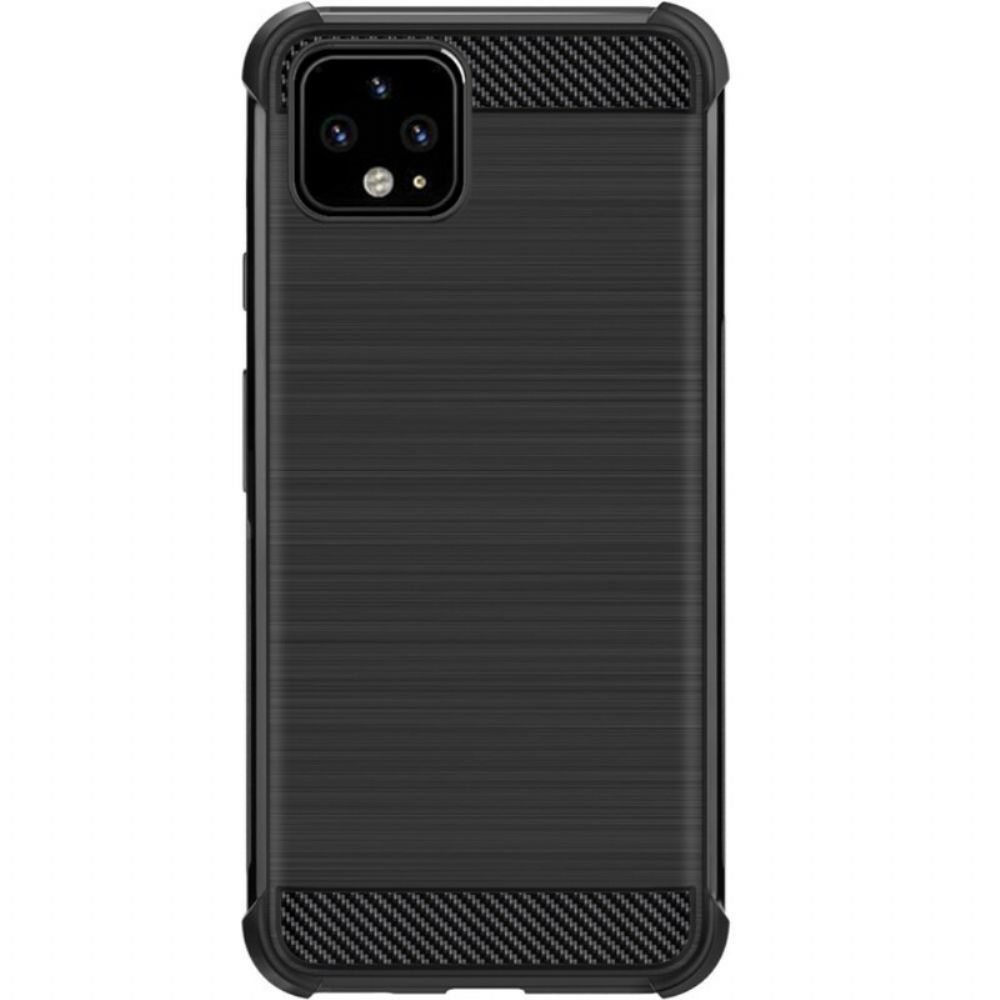 Hoesje voor Google Pixel 4 XL Imak Geborstelde Koolstofvezel