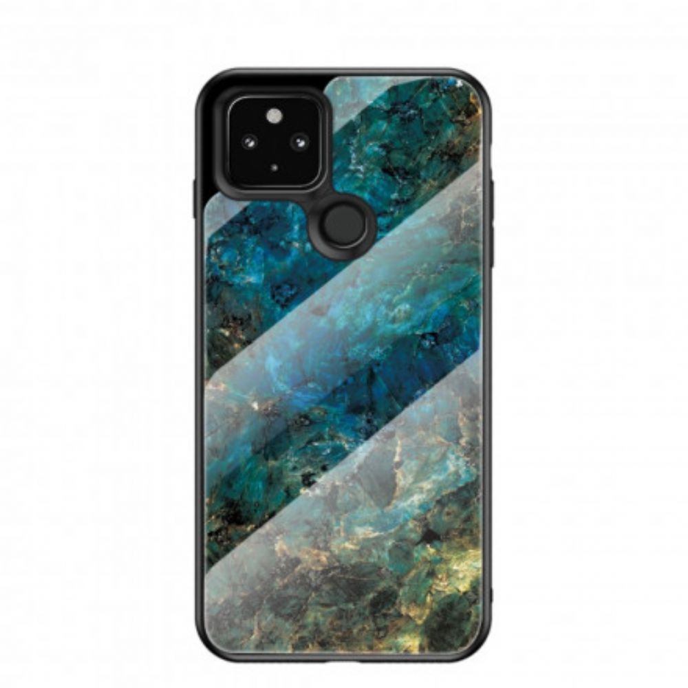 Hoesje voor Google Pixel 4A 5G Premium Kleuren Gehard Glas