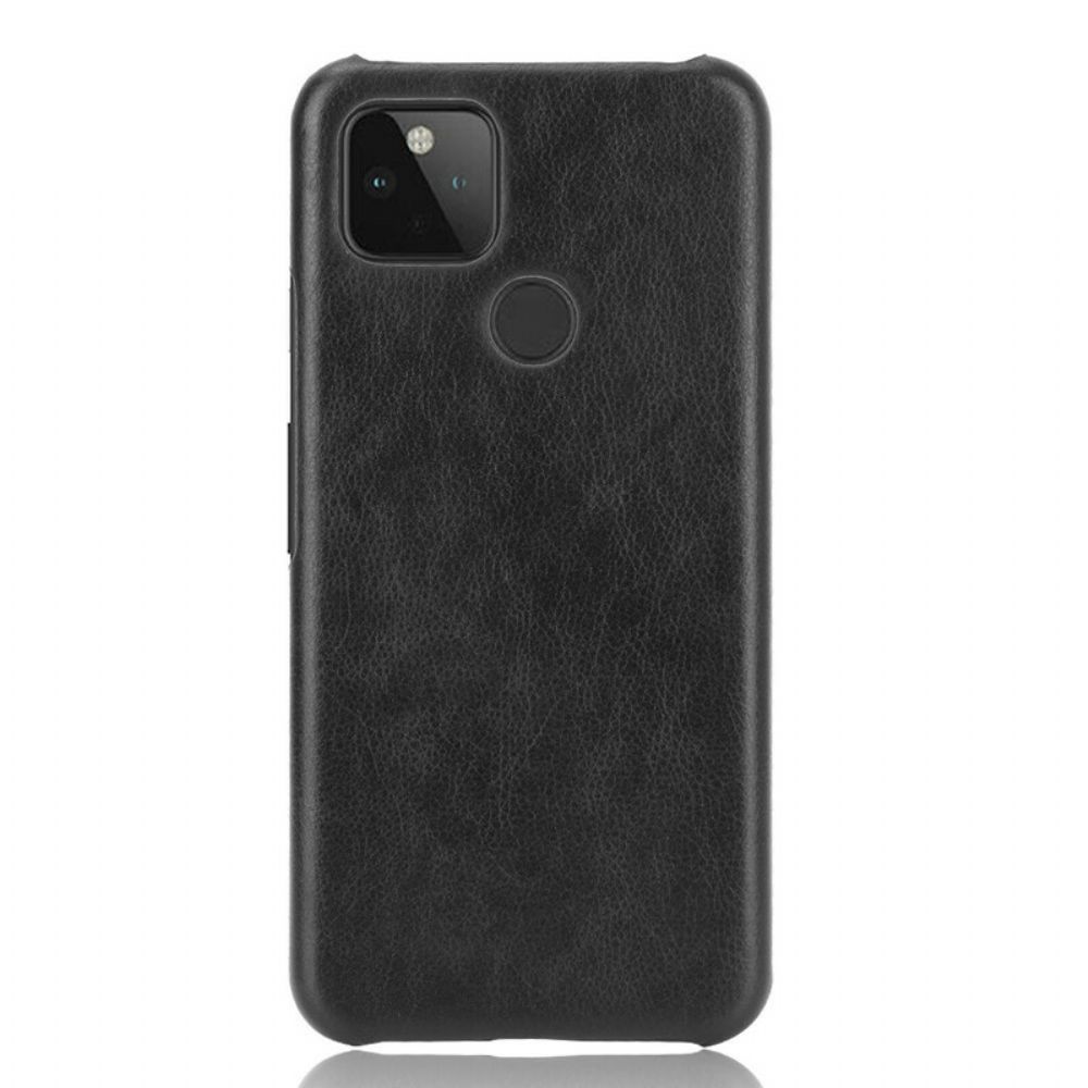 Hoesje voor Google Pixel 4A 5G Prestaties Litchi Leder Effect