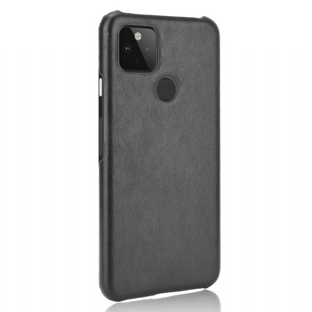 Hoesje voor Google Pixel 4A 5G Prestaties Litchi Leder Effect