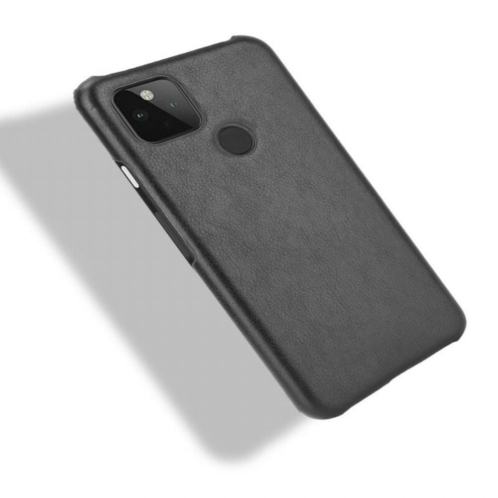 Hoesje voor Google Pixel 4A 5G Prestaties Litchi Leder Effect