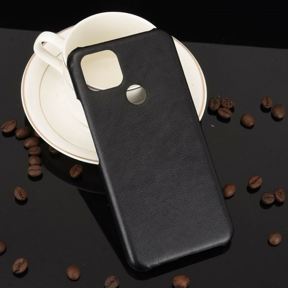 Hoesje voor Google Pixel 4A 5G Prestaties Litchi Leder Effect