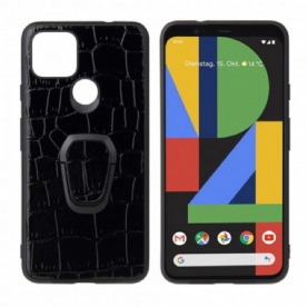 Telefoonhoesje voor Google Pixel 4A 5G Krokodil Stijl Ring-ondersteuning