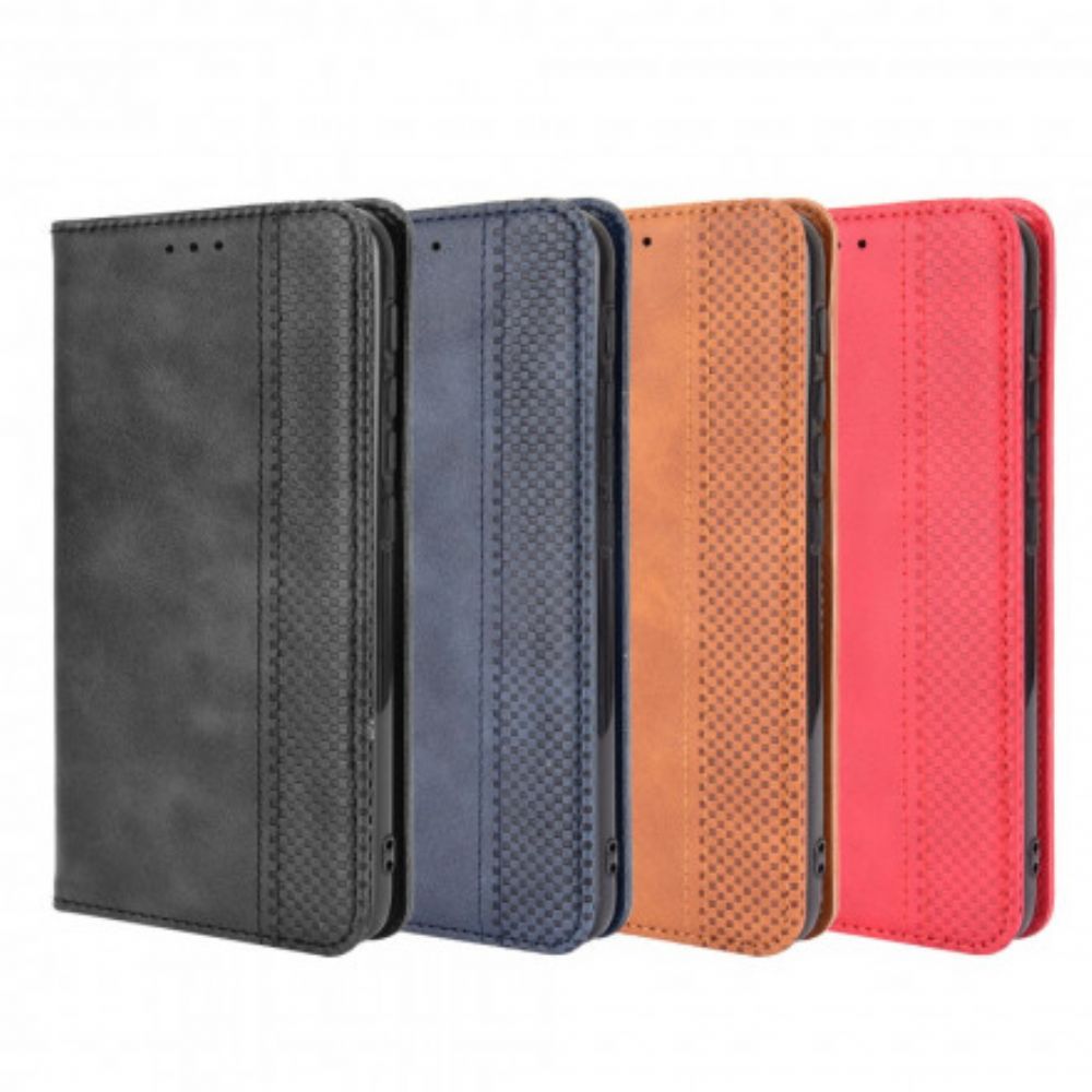 Bescherming Hoesje voor Moto G10 / G30 Folio-hoesje Gestyled Vintage Leereffect