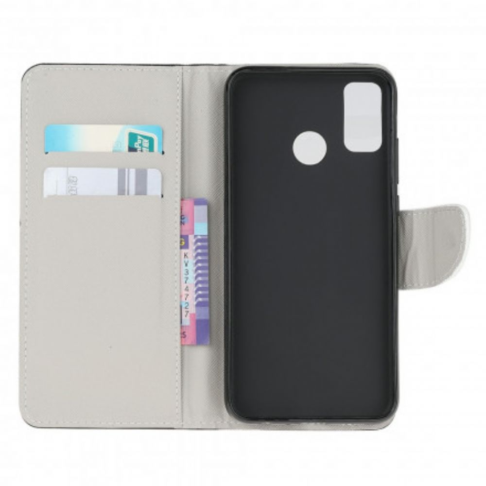 Folio-hoesje voor Moto G10 / G30 Bloeiende Boom