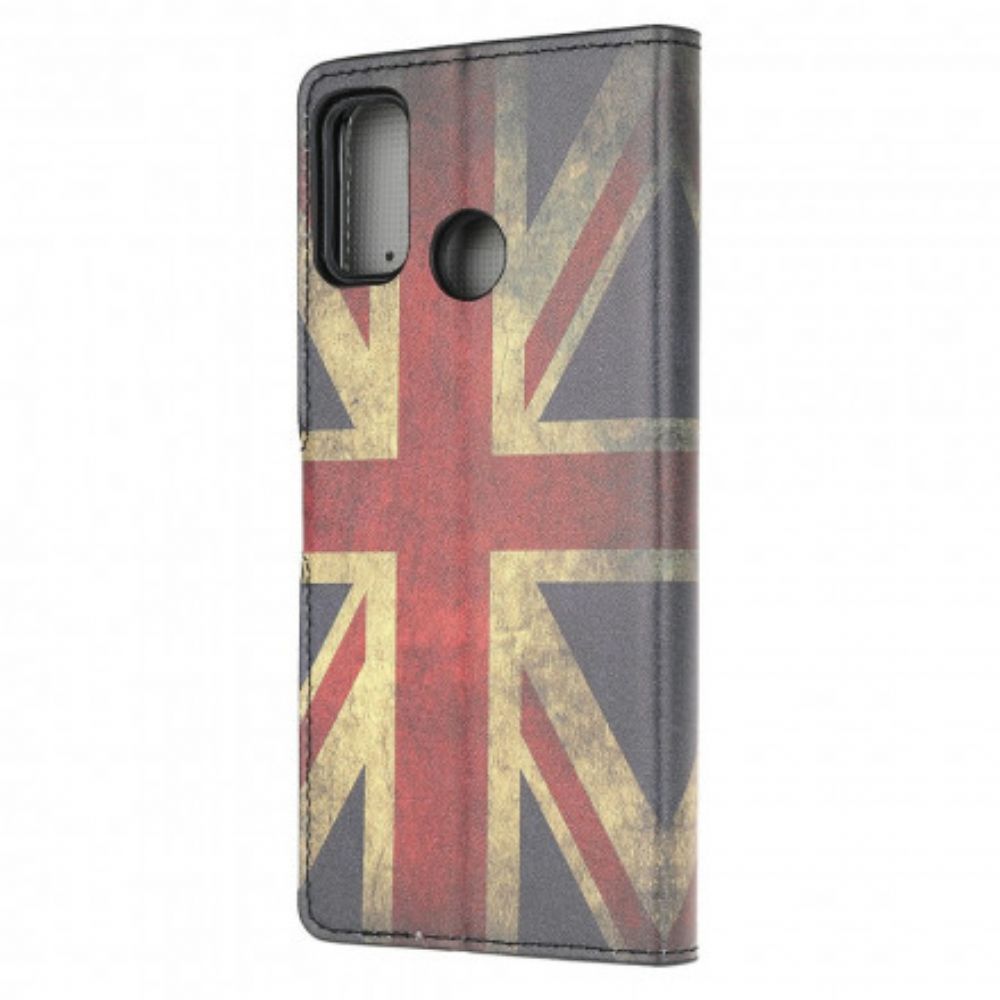 Folio-hoesje voor Moto G10 / G30 Engeland Vlag