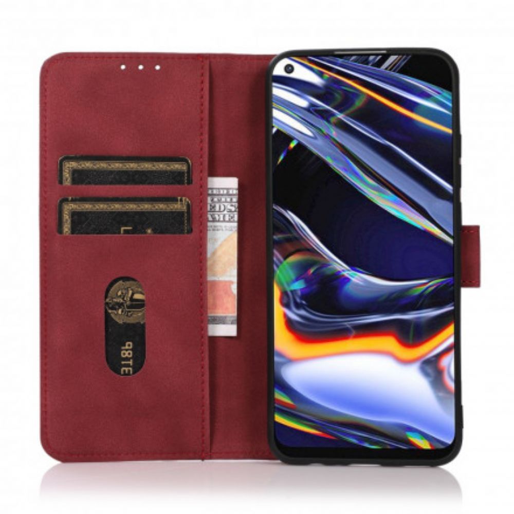 Folio-hoesje voor Moto G10 / G30 Khazneh Leereffect Met Textuur