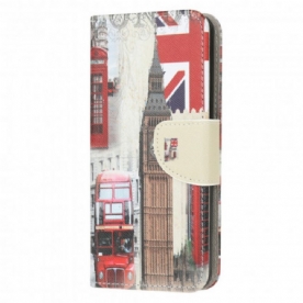 Folio-hoesje voor Moto G10 / G30 Londen Leven