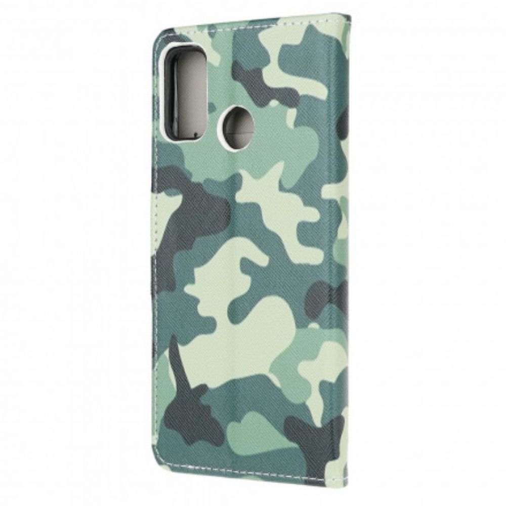 Folio-hoesje voor Moto G10 / G30 Militaire Camouflage