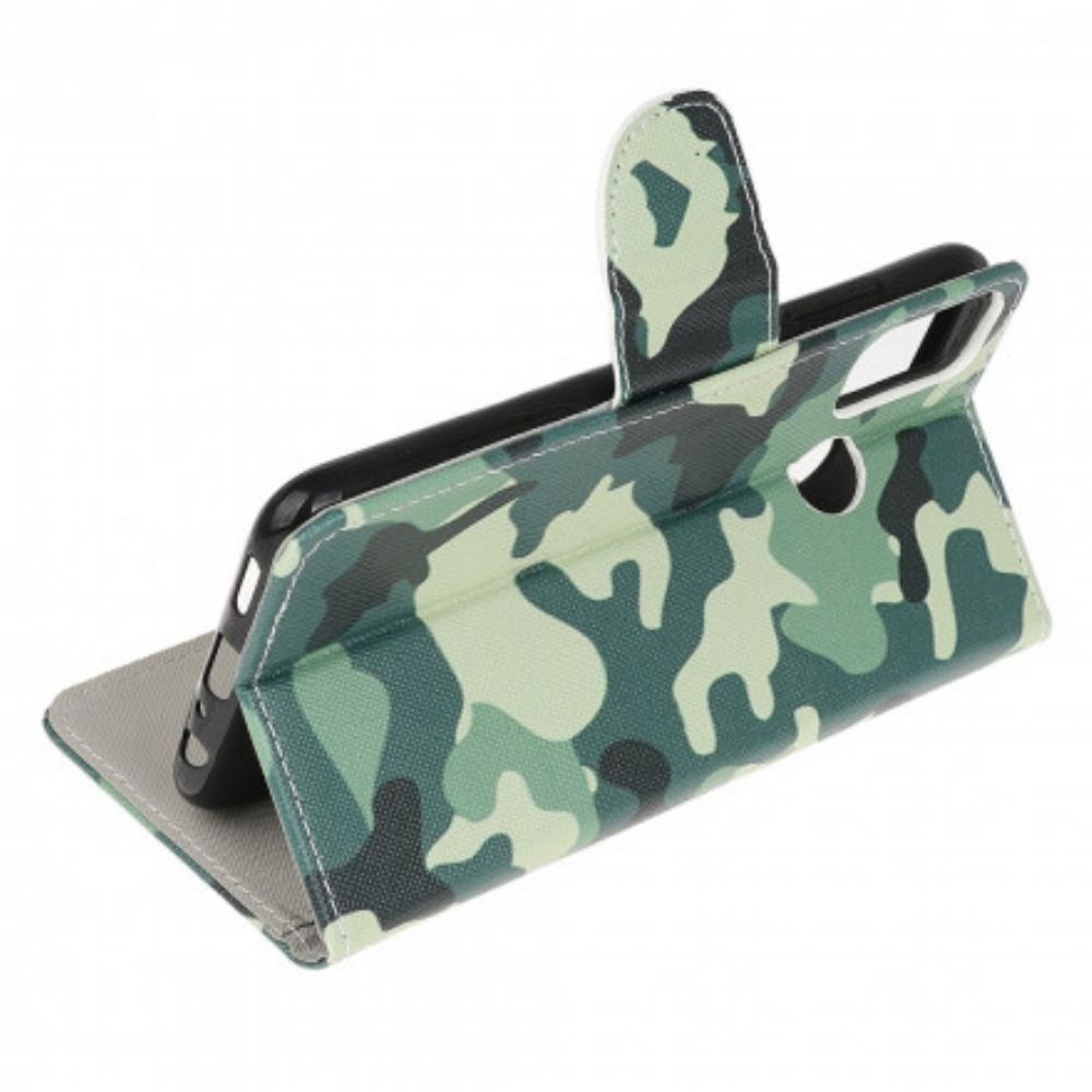 Folio-hoesje voor Moto G10 / G30 Militaire Camouflage