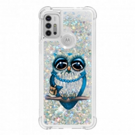 Hoesje voor Moto G10 / G30 Miss Glitteruil