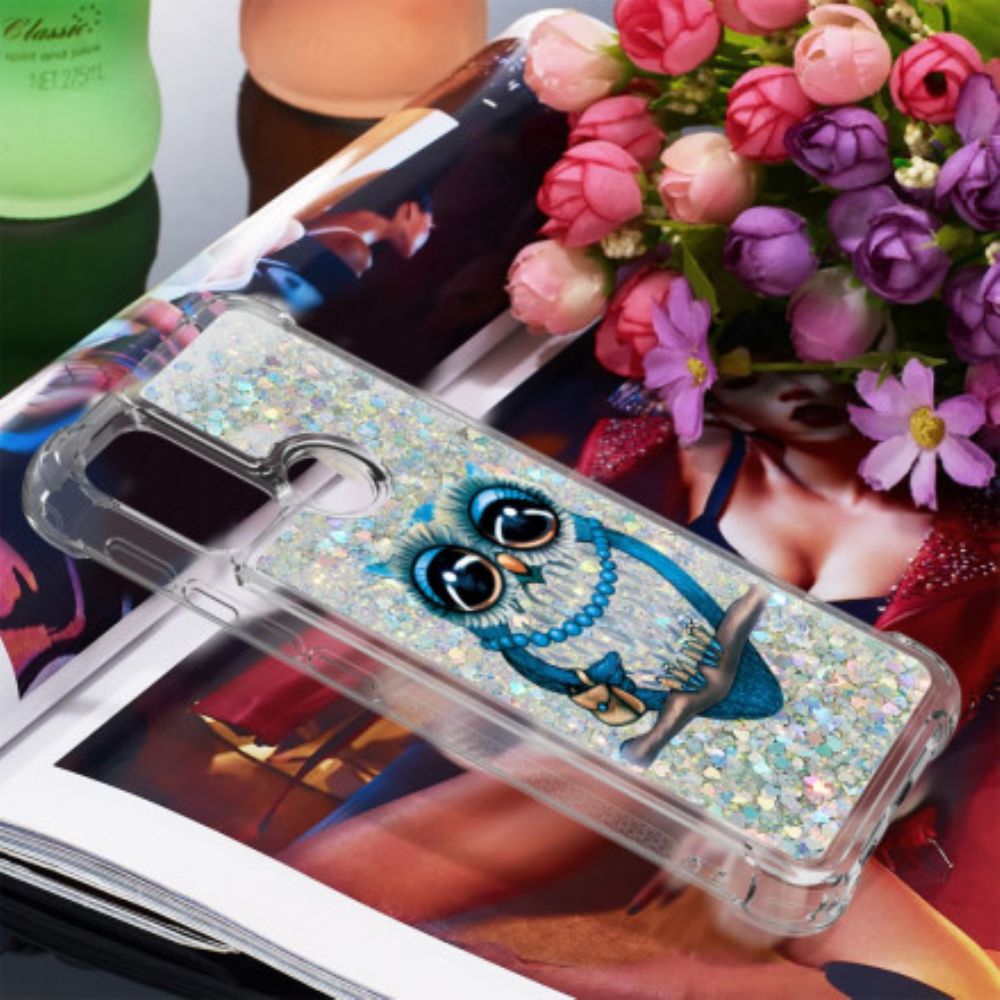 Hoesje voor Moto G10 / G30 Miss Glitteruil