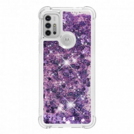 Hoesje voor Moto G10 / G30 Verlangen Glitter