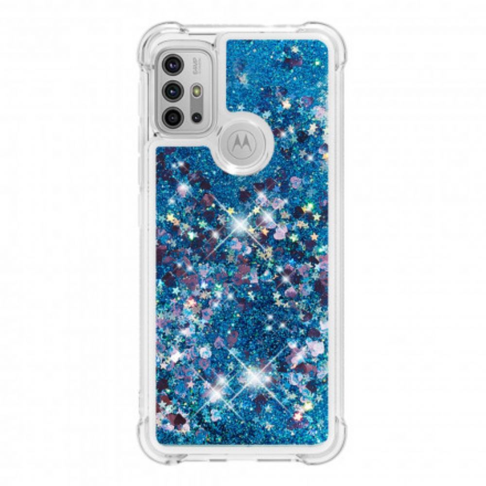 Hoesje voor Moto G10 / G30 Verlangen Glitter