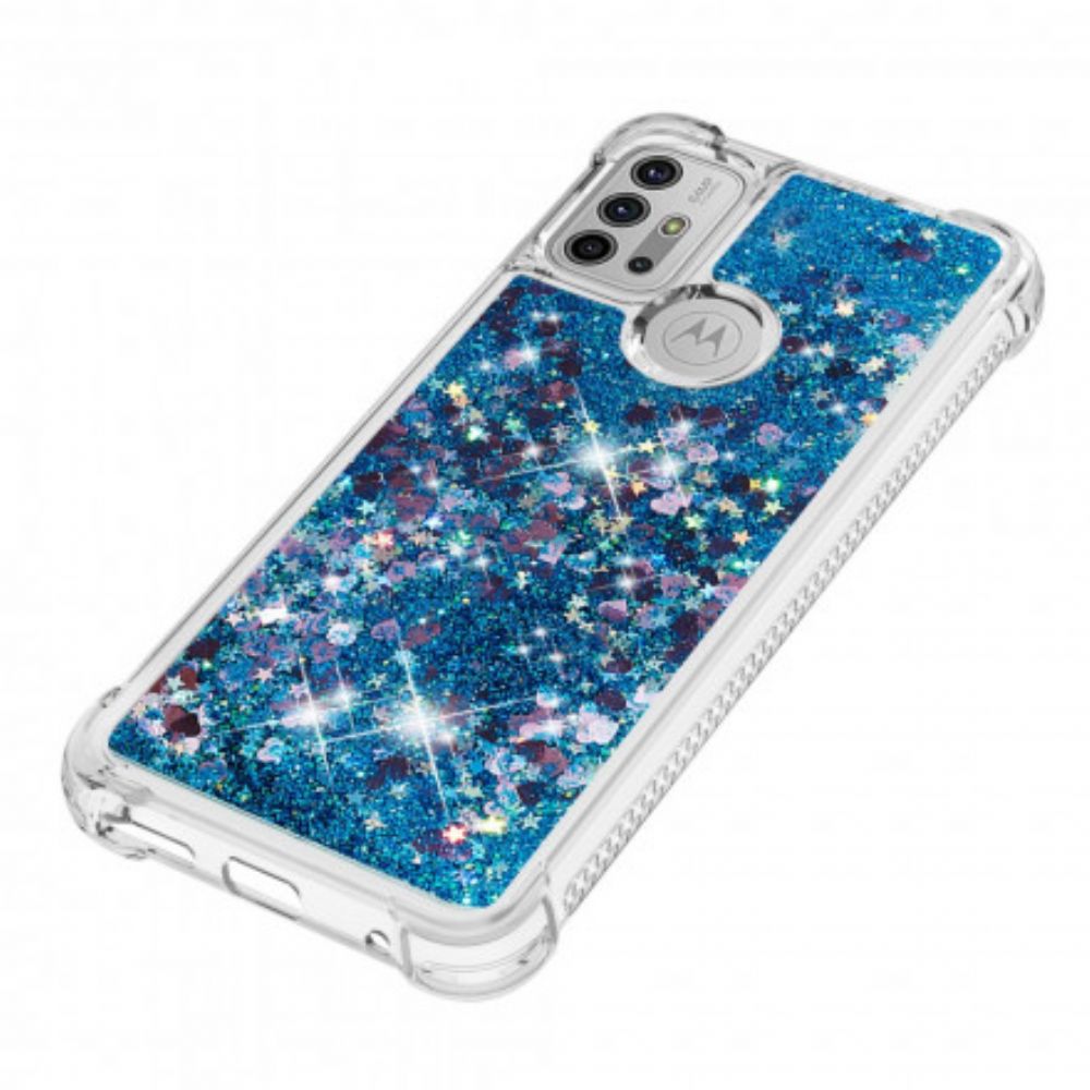 Hoesje voor Moto G10 / G30 Verlangen Glitter