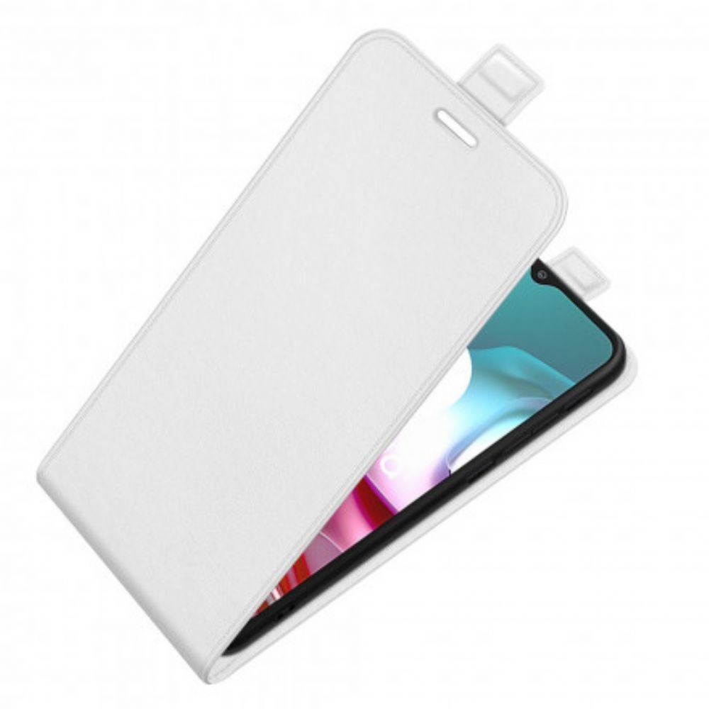 Leren Hoesje voor Moto G10 / G30 Folio-hoesje Verticaal Leereffect Met Flap