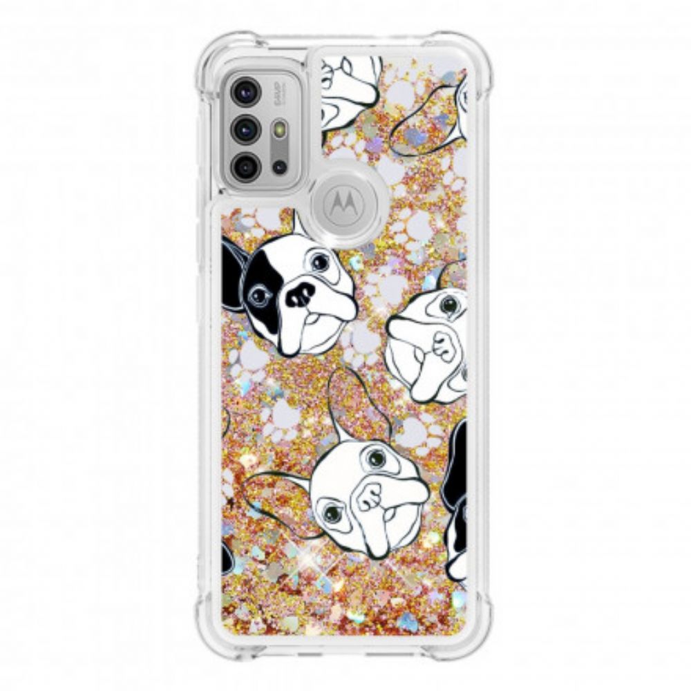 Telefoonhoesje voor Moto G10 / G30 Meneer Glitterhond