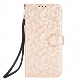 Leren Hoesje voor Xiaomi 13 Lite Met Ketting Strappy-patroon In 3d