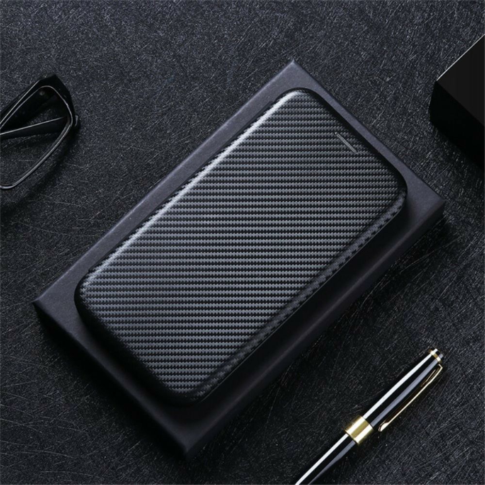 Bescherming Hoesje voor Oppo Find X3 / X3 Pro Folio-hoesje Gekleurde Carbon Silicone