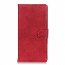 Folio-hoesje voor Oppo Find X3 / X3 Pro Mat Vintage Leereffect