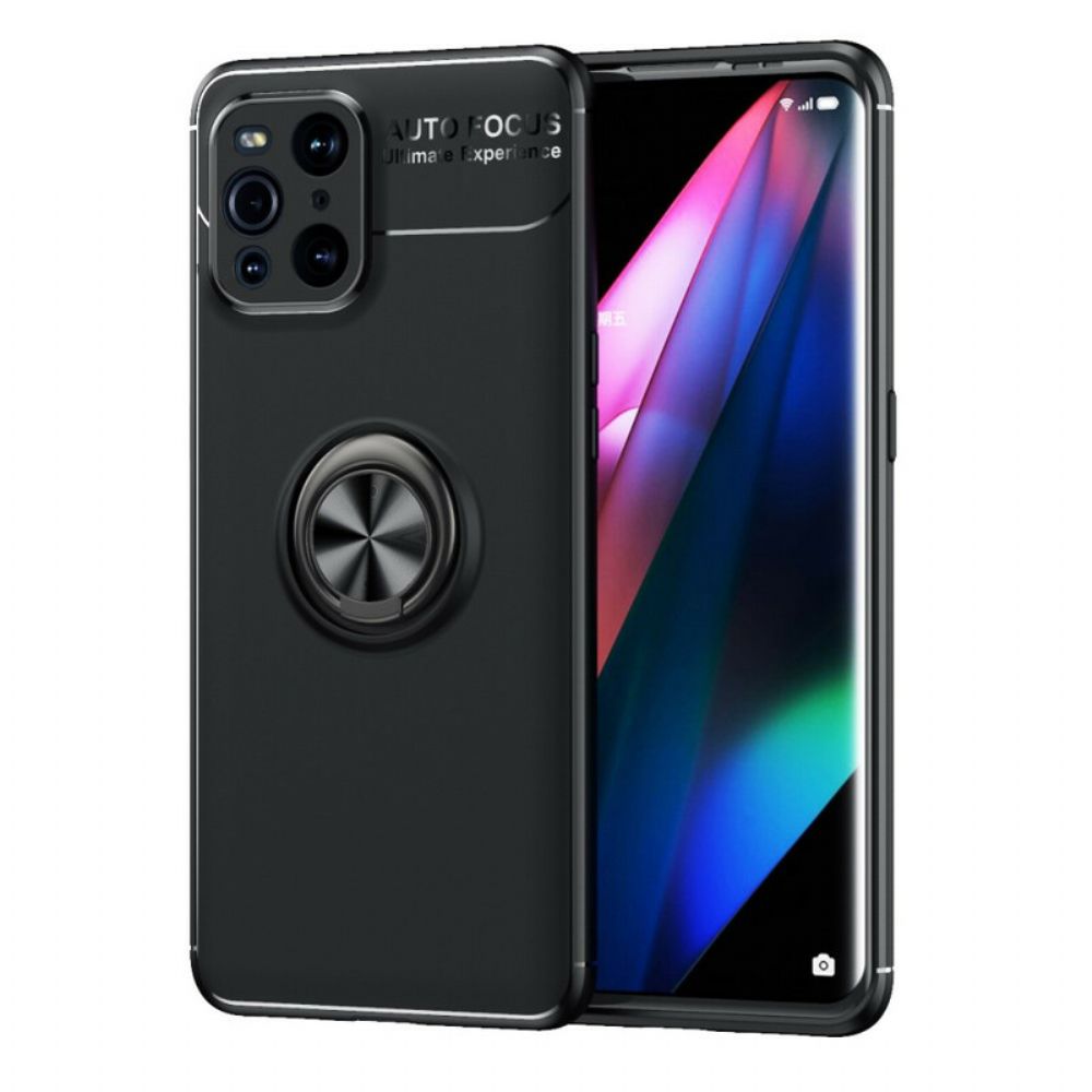 Hoesje voor Oppo Find X3 / X3 Pro Draaiende Ring