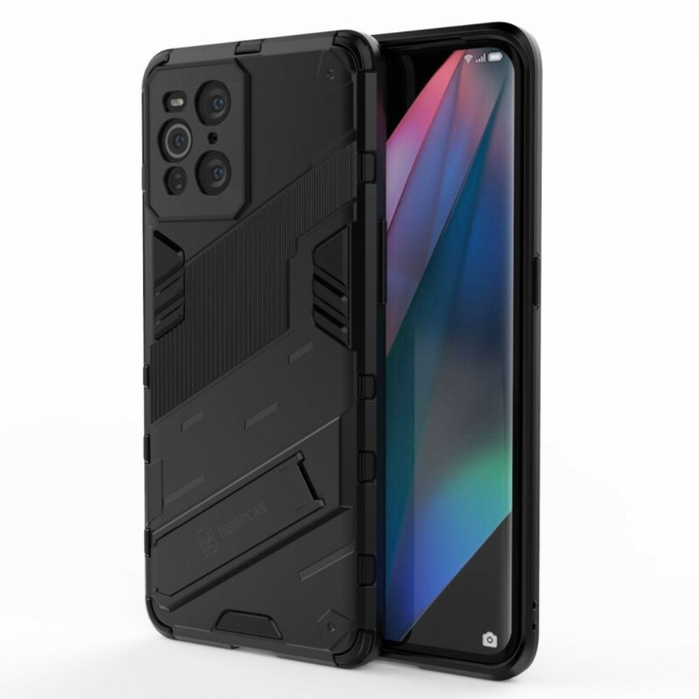 Hoesje voor Oppo Find X3 / X3 Pro Handsfree Twee Standen Verwijderbare Standaard