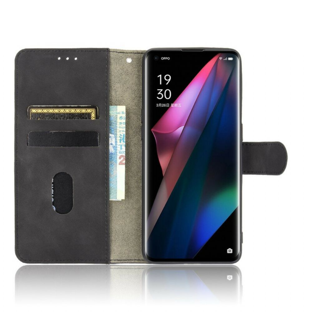 Leren Hoesje voor Oppo Find X3 / X3 Pro Skin-touch