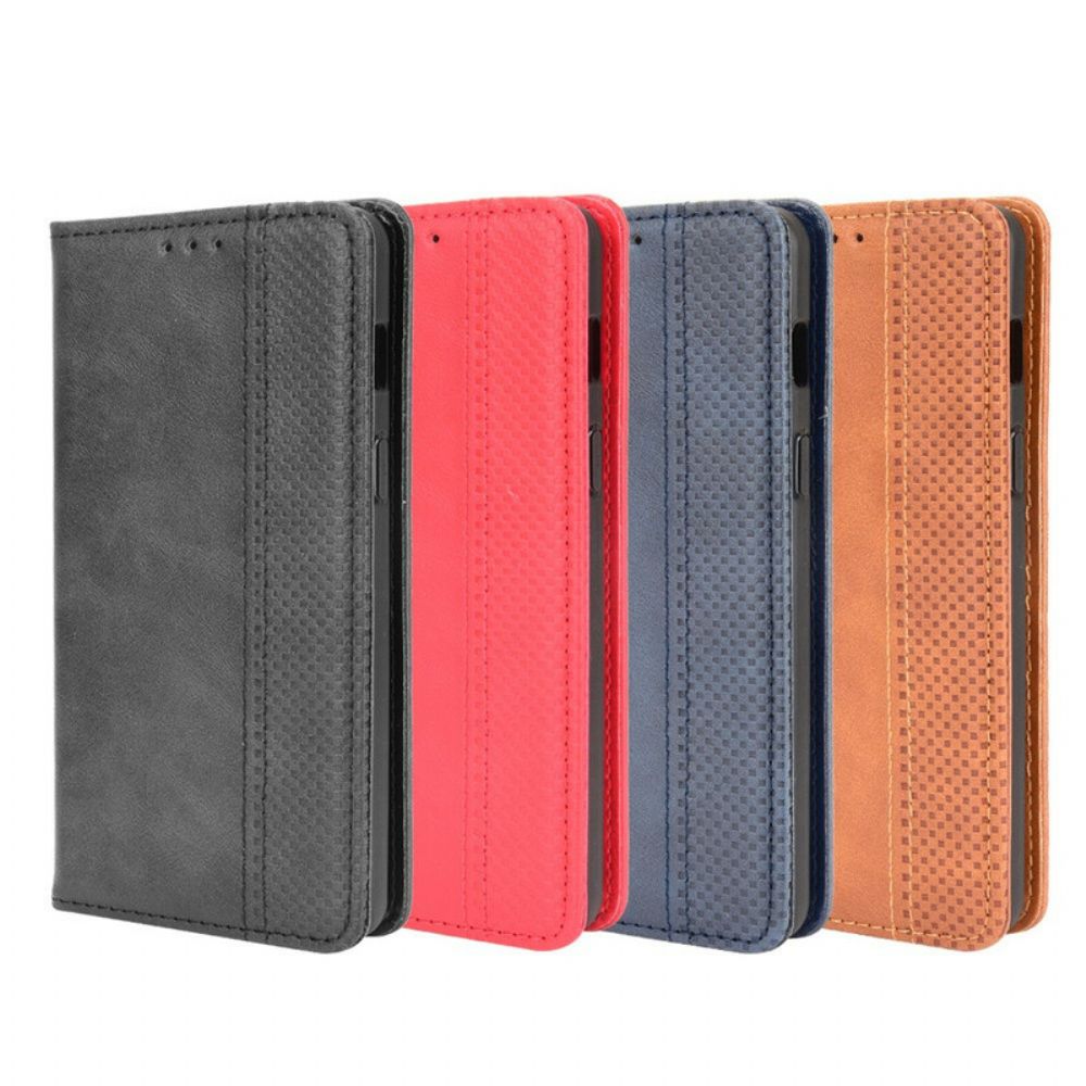 Bescherming Hoesje voor OnePlus Nord 2 5G Folio-hoesje Gestyled Vintage Leereffect