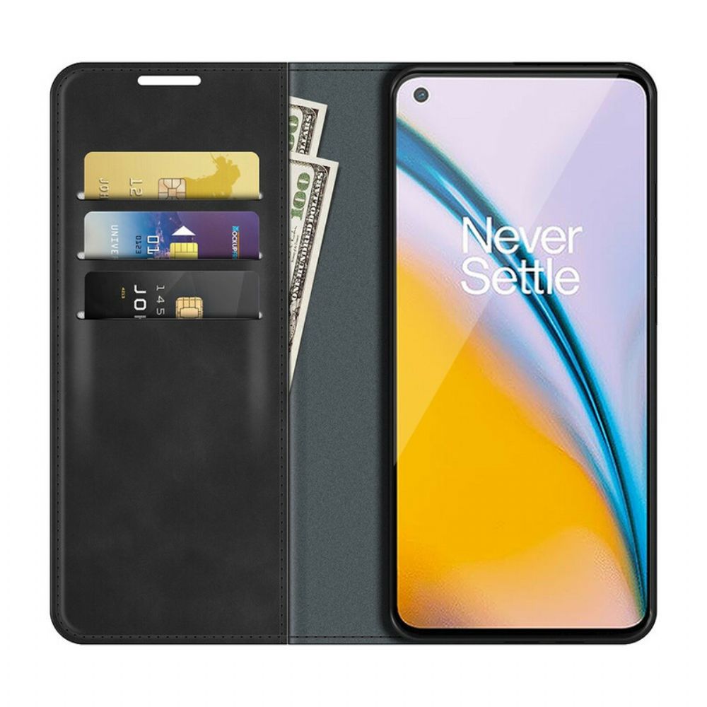 Bescherming Hoesje voor OnePlus Nord 2 5G Folio-hoesje Skin-touch