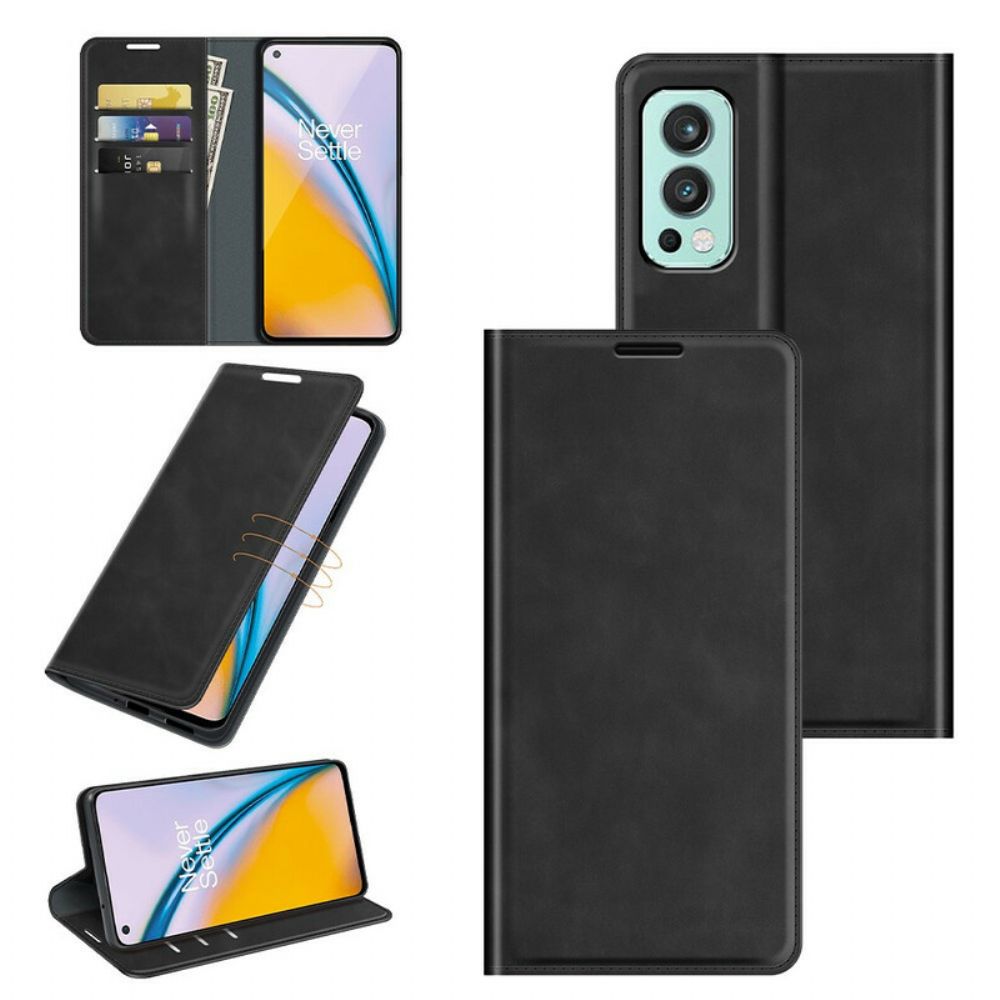 Bescherming Hoesje voor OnePlus Nord 2 5G Folio-hoesje Skin-touch