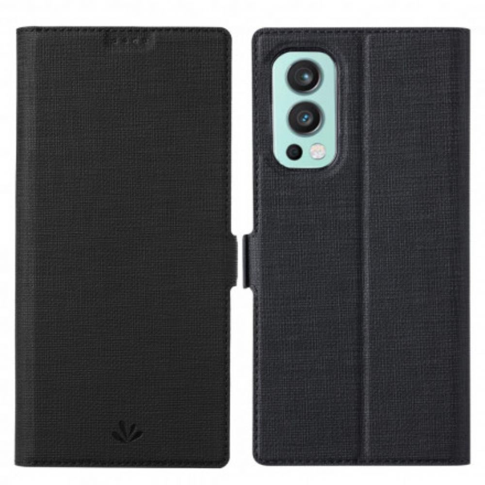 Bescherming Hoesje voor OnePlus Nord 2 5G Folio-hoesje Vili Dmx Getextureerd