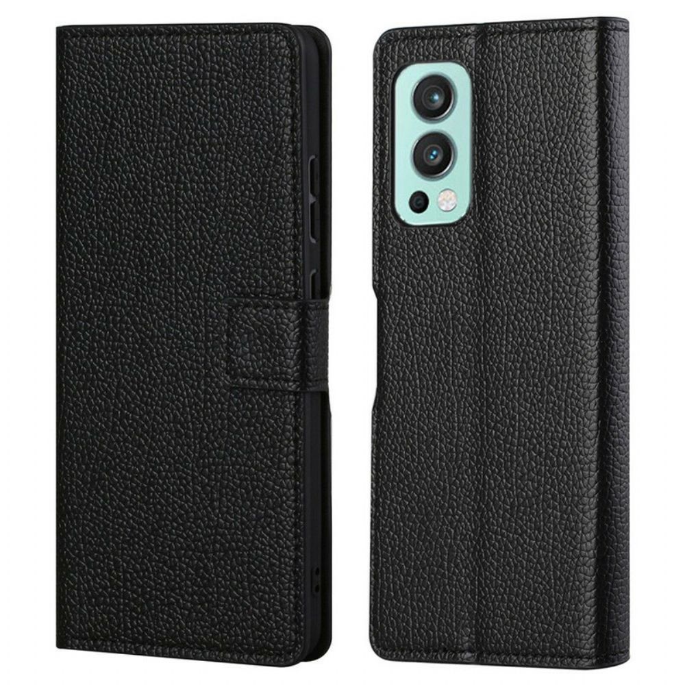 Flip Case voor OnePlus Nord 2 5G Litchi-leereffect