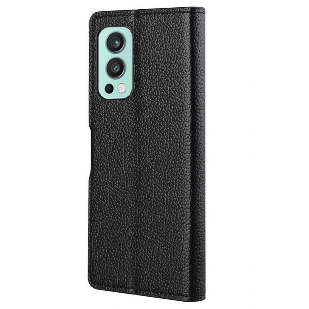 Flip Case voor OnePlus Nord 2 5G Litchi-leereffect