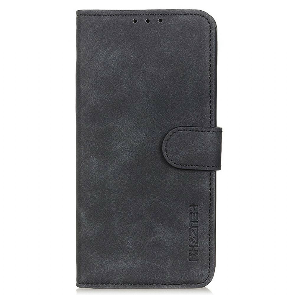 Flip Case voor OnePlus Nord 2 5G Mat Vintage Leereffect Khazneh