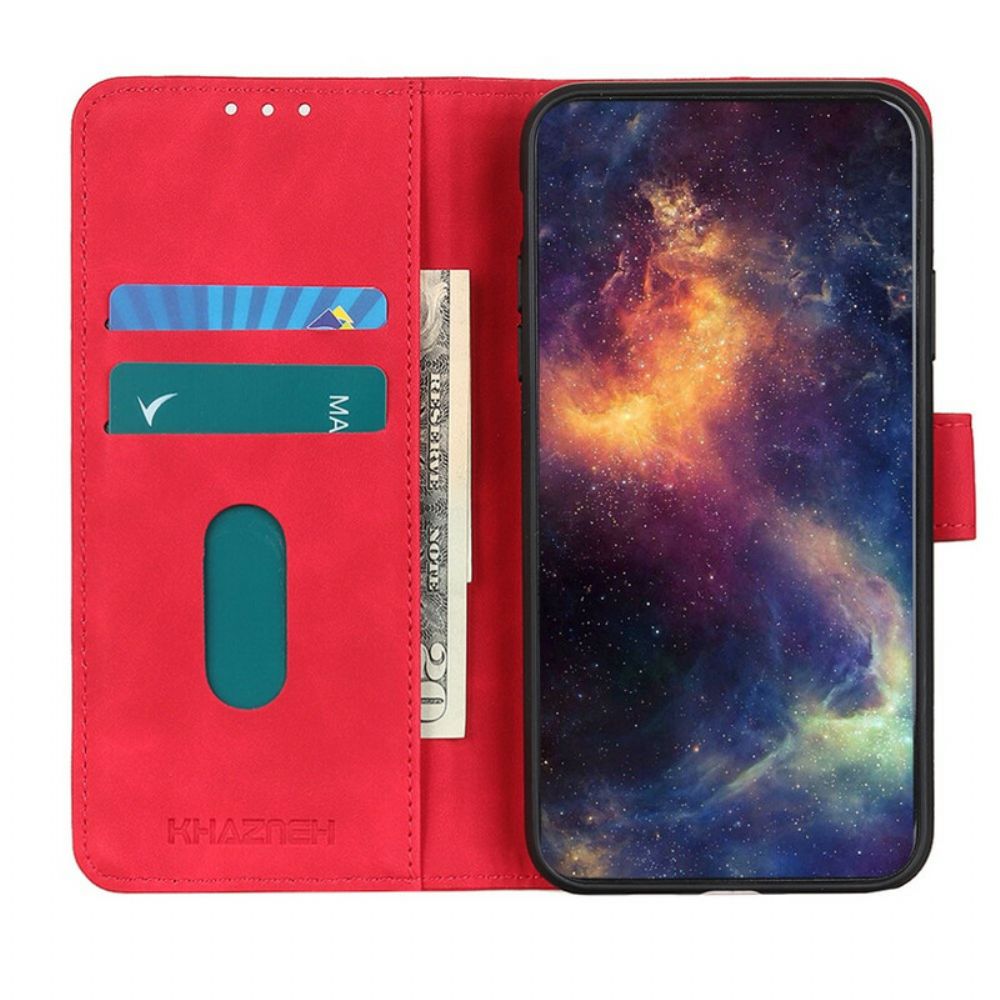 Flip Case voor OnePlus Nord 2 5G Mat Vintage Leereffect Khazneh