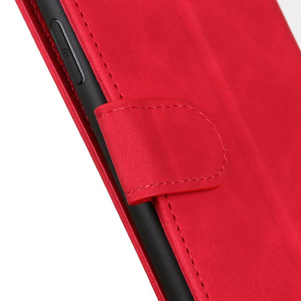 Flip Case voor OnePlus Nord 2 5G Mat Vintage Leereffect Khazneh