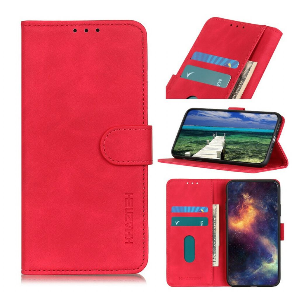 Flip Case voor OnePlus Nord 2 5G Mat Vintage Leereffect Khazneh