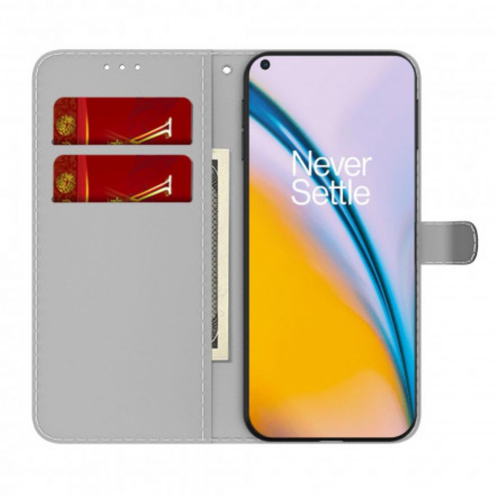 Folio-hoesje voor OnePlus Nord 2 5G Abstract Patroon