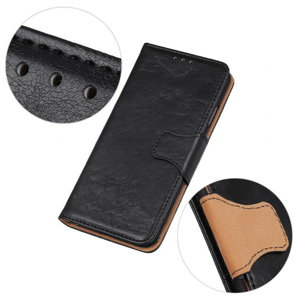 Folio-hoesje voor OnePlus Nord 2 5G Flip Case Getextureerde Magnetische Klep