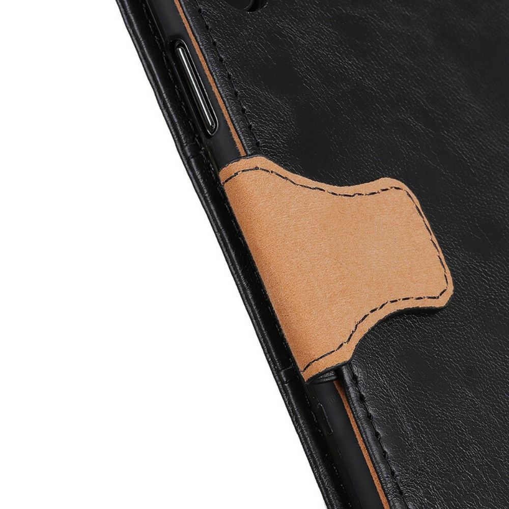 Folio-hoesje voor OnePlus Nord 2 5G Flip Case Getextureerde Magnetische Klep